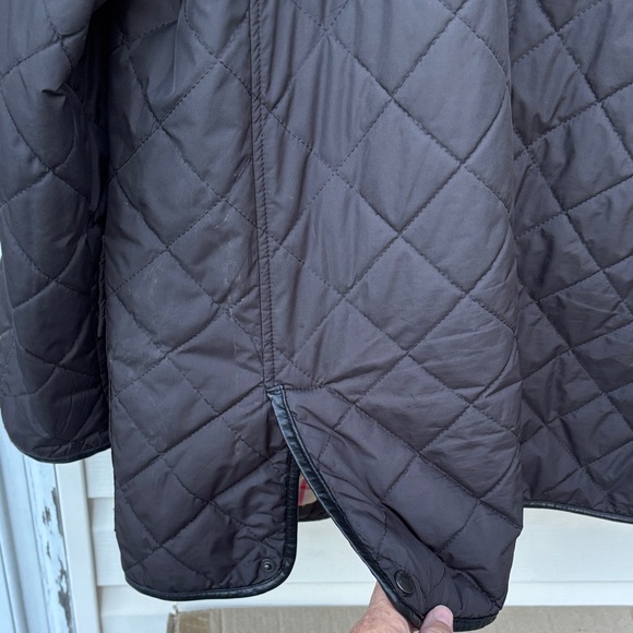 Burberry London Ladies/Men’s Nova Check Black Leather Trim Snap Buttons Jacket-L - Picture 13 of 15